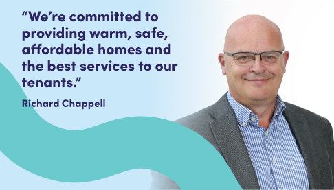 “We’re committed to providing warm, safe, affordable homes and the best services to our tenants.” Richard Chappell new Non-executive director for Two Rivers Housing